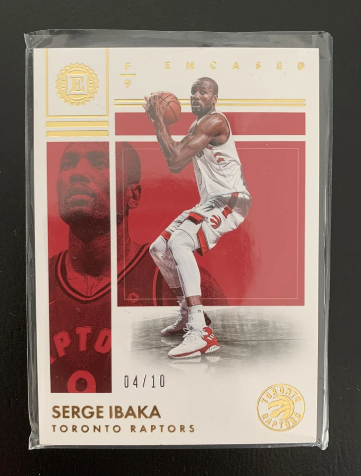 2017-18 Panini Encased Gold /10 Serge Ibaka #40 - MINT - Image 1 of 2