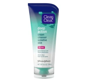 Clean & Clear Deep Action Cream Facial Cleanser Oil-Free 6.5 Ounce 6 Pack - Picture 1 of 1