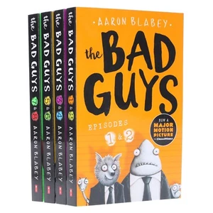 The Bad Guys Episodes by Aaron Blabey: 1-8 4 Books Set - Ages 7-9 - Paperback - Picture 1 of 8