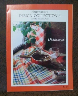 Weaving Dish Towels: Vintage 1983 Handwoven's Design Collection 5 Booklet - Image 1 of 4