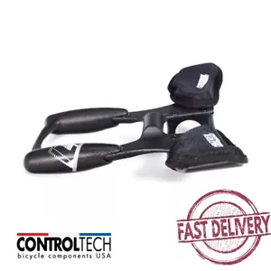 Controltech Aero Cockpit 31.8mm Handlebar Carbon Bike TT Aerobar TTH09CB - Picture 1 of 5
