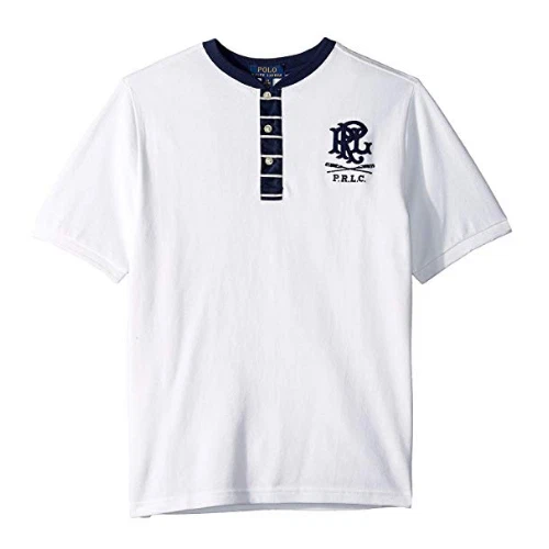 Camisa Polo Ralph Lauren Henley de malla para niños Foto 1 de 1