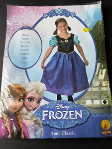 New Rubies Disney Frozen Anna Classic Dress/Robe Girls Costume 7-8 yrs - Picture 1 of 4
