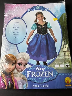 Nuevo Rubíes Disney Frozen Anna Clásico Vestido/Bata Niñas Disfraz 7-8 años Foto 1 de 4