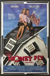 1986 THE MONEY PIT Original Movie Film Poster, 27X41 S/S, BENJAMIN, HANKS, LONG - Picture 1 of 5