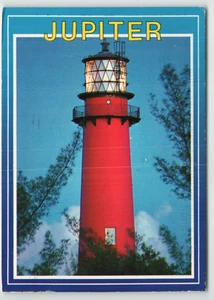 Kontinentale Postkarte Der Leuchtturm in Jupiter, FL. - Bild 1 von 2