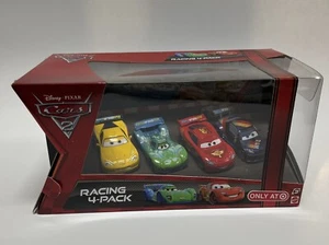 New Sealed DISNEY PIXAR CARS 2 4 Pack CARLA VELOSO McQUEEN JEEF GORVETTE SCHNELL - Picture 1 of 9