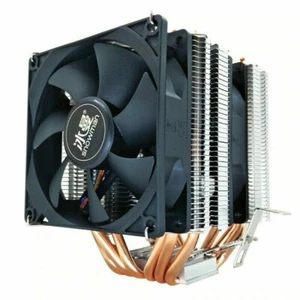 SNOWMAN 6 Heat Pipes CPU Cooler 4 Pin PWM Black PC Quiet AMD AM4 for Ryzen CPU - Picture 1 of 6
