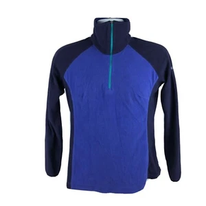 Columbia Jacket Women’s Small Purple 1/4 Zip Long Sleeve Fleece Mock Neck - Picture 1 of 7