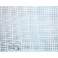 Telone telo Occhiellato Retinato impermeabile trasparente Bianco 140gr varie mis