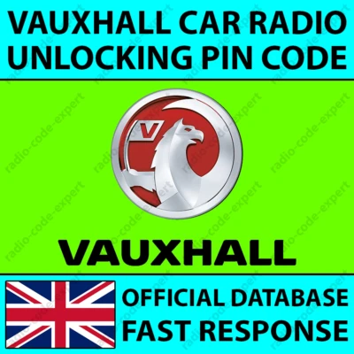 VAUXHALL RADIO UNLOCKING PIN CODE TOUCH & CONNECT ASTRA CORSA INSIGNIA ZAFIRA - Image 1 of 3