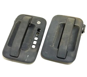 2004-2008 Ford F150 Crew Cab Front Door Handles Set Pair Black Used OEM - Picture 1 of 15