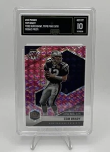 2021 Panini Mosaic Super Bowl MVPs Mosaic Camo Pink Prizm #282 Tom Brady-GMA 10 - Picture 1 of 6
