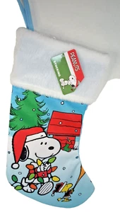 Snoopy Woodstock mit Lichtern Weihnachtsstrumpf Neu 16 Zoll - Bild 1 von 3