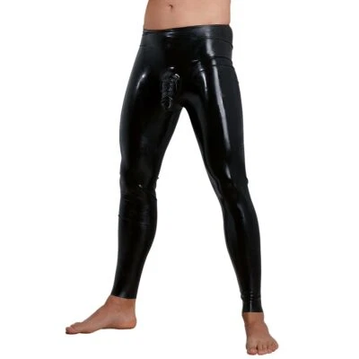 Enge Latex Hose M-XXL Leggings Penis-Hülle Bondage Fetisch Glanz Herren "Roger" - Bild 1 von 4