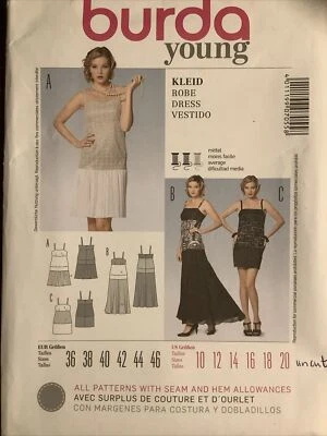 BURDA Young Misses Dress  Pattern No. 7055 Size 10-20 - Image 1 of 4