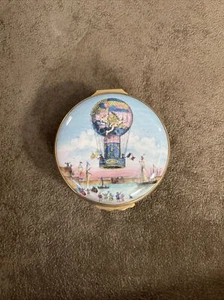 Seltener Halcyon Days Heißluftballon Aero-Montgolfiere” ” Schmuckschatulle 15. Juni 1785 - Bild 1 von 6