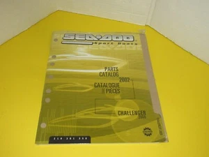2002 NEW sealed Sea-doo Challenger 2000 parts catalog #219301350 - Picture 1 of 2
