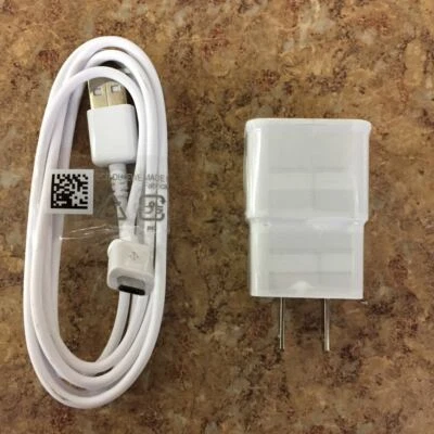 New Wall Charger Adapter + Micro USB Data Cable For Samsung, Sony, LG Google LOT - Image 1 of 3