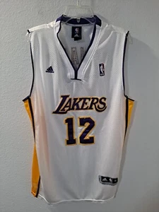 Adidas Los Angeles Lakers Dwight Howard #12 White Stitched Mesh Jersey Size XL - Picture 1 of 11
