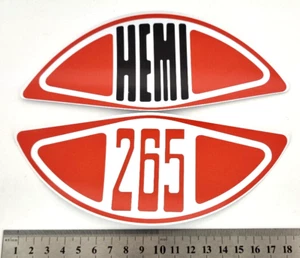 Chrysler/ Valiant/Dodge mopar sticker "HEMI 265" MAN CAVE, TOOL BOX, CAR WINDOW - Picture 1 of 1