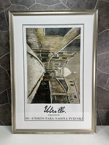 1978 Maurice Utrillo Original Litho gerahmtes Ausstellungsplakat ULTRILLO Japan - Bild 1 von 9