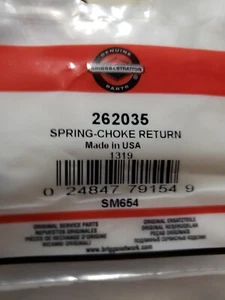 Briggs And Stratton 262035 RITORNO PRIMAVERA-SOFFOCAMENTO  - Foto 1 di 2