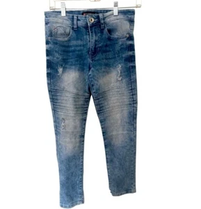 Boys Southpole Y2K Acid Wash Skinny Jeans Size 10 Ripped Streetwear Skater EUC - Picture 1 of 6