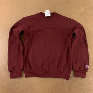 Champion Eco Youth Size Small Maroon Fleece Crew Neck Sweatshirt S690 New - Picture 1 of 3