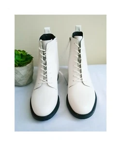 Botas de Combate para Mujer Sam Edelman Nina en Blanco Talla 8M/9M Nuevas - Imagen 1 de 6