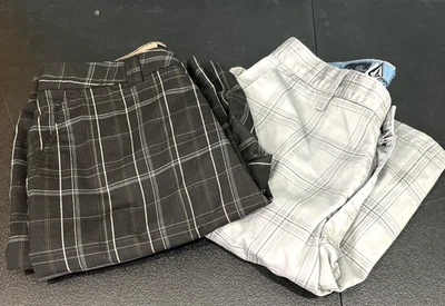 Mens Size 33 Shorts Volcom ONeill Plaid Chino Bermuda Skater Golf Surf Casual - Image 1 of 4