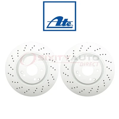 2 pc ATE Front Disc Brake Rotor for 2001-2005 Mercedes-Benz C320 - Braking pk - Image 1 of 4