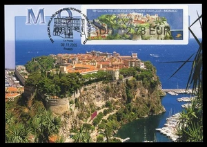 FRANCE 2025 Carte Maximum ATM LISA Nabanco Lettre Verte - 78 Salon Paris Monaco - Bild 1 von 1