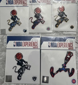 NBA Experience FanPatch Mickey Nets Nuggets Clippers Grizzlies Goofy Pistons Lot - Bild 1 von 9