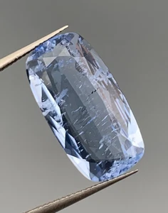 7.55ct natural aquamairine step coushion cut from pakistan - Picture 1 of 7