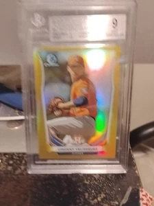 2014 Bowman Chrome Prospect Vincent Velasquez Gold #/50 - Picture 1 of 2
