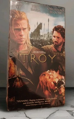 TROY/RARE SEALED VHS!!!BRAD PITT/2004/WATERMARKS BRAND NEW/READY TO GRADE  - Image 1 of 4