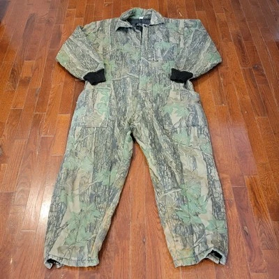 Vintage Camo Coveralls All Weather Outerwear Thermal Men’s Size XL Made In USA - Image 1 of 4