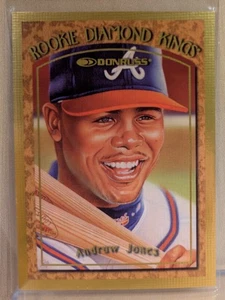 1997 Donruss ROOKIE DIAMOND KINGS CANVAS #1 Andruw Jones RARE PARALLEL /500 - Picture 1 of 2