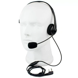 Retevis EHK001Walkie-Talkie Mic Headset 2 Pin PTT for RT22 Kenwood Baofeng UV-5R - Picture 1 of 2
