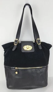 Emma Fox Leather & Suede Large Shoulder Bag - Phone Pocket, Roomy Interior - Picture 1 of 21