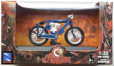 NewRay Indian Twin Racer 1908 1:32 Spur 1 Neu/OVP Motorrad-Modell Motorcycle - Bild 1 von 4
