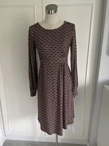 ISABELLA OLIVER Dawson Maternity Dress Navy Chain Print, SIZE 1 UK 8-10 BNWT - Picture 1 of 12