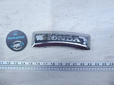 Honda CB650 1980 Custom H1059) cubierta emblema horquilla delantera cromada Foto 1 de 4