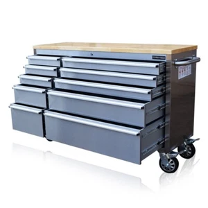 432 US PRO TOOL CHEST BOX WORKBENCH STAINLESS STEEL 55" ! FINANCE AVAILABLE ! - Picture 1 of 11