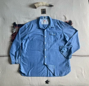 Levi's US Navy Deck Hemd 3XL neu blau Oxford Twill Webart Vintage 2014 neu mit Etikett RRL-ish - Bild 1 von 24