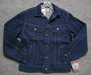 NEU ORIGINAL VINTAGE 1980er LEE DENIM JEANSJACKE USA HERREN SMALL - Bild 1 von 8