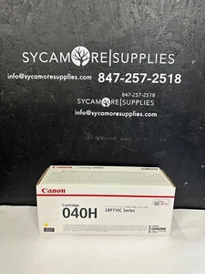 Canon 0455C001 040H Original Canon High-Yield Laser Toner Cartridge - Yellow - Picture 1 of 5