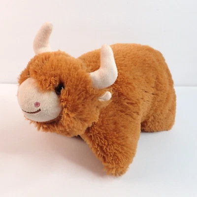 Pillow Pets PeeWees Bull with Horns Cow 12" Plush Stuffed Animal - Image 1 of 4