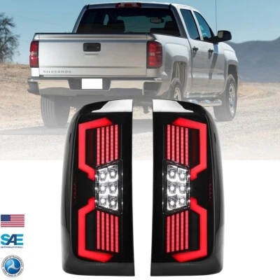 Luces traseras LED señal secuencial para Chevy Silverado 1500 2500 3500 2015-2019 Foto 1 de 4